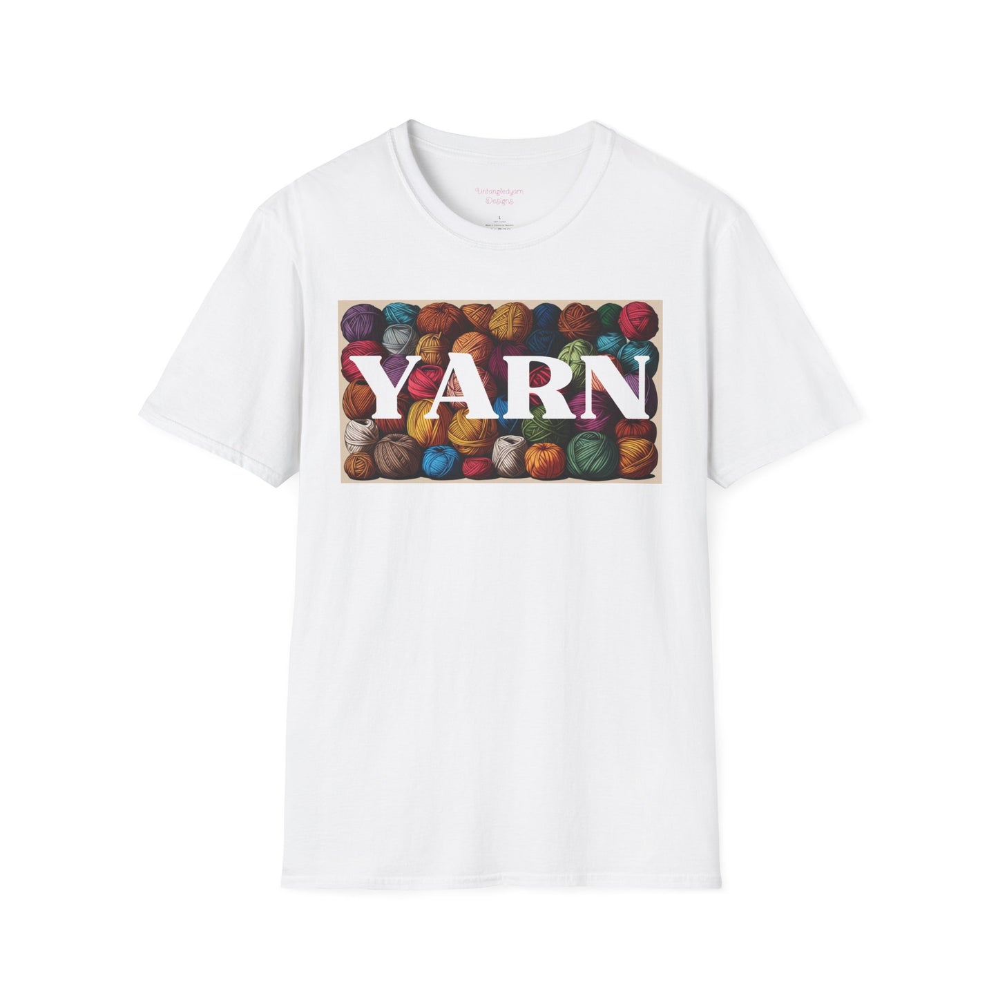 YARN Lover Unisex Softstyle T-Shirt, Knitting Tshirt, Craft Lover Tee, Yarn Balls Shirt, Knitter Gift, Crafting Top