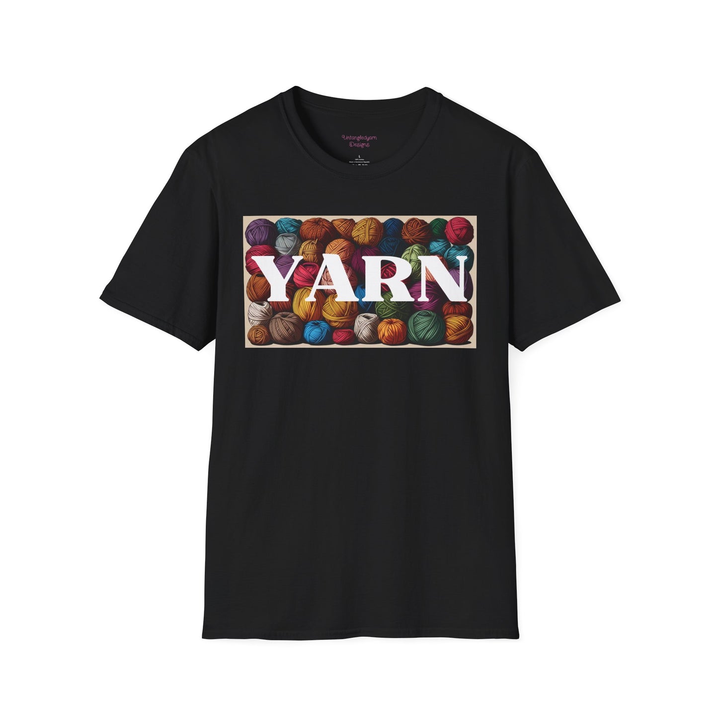 YARN Lover Unisex Softstyle T-Shirt, Knitting Tshirt, Craft Lover Tee, Yarn Balls Shirt, Knitter Gift, Crafting Top