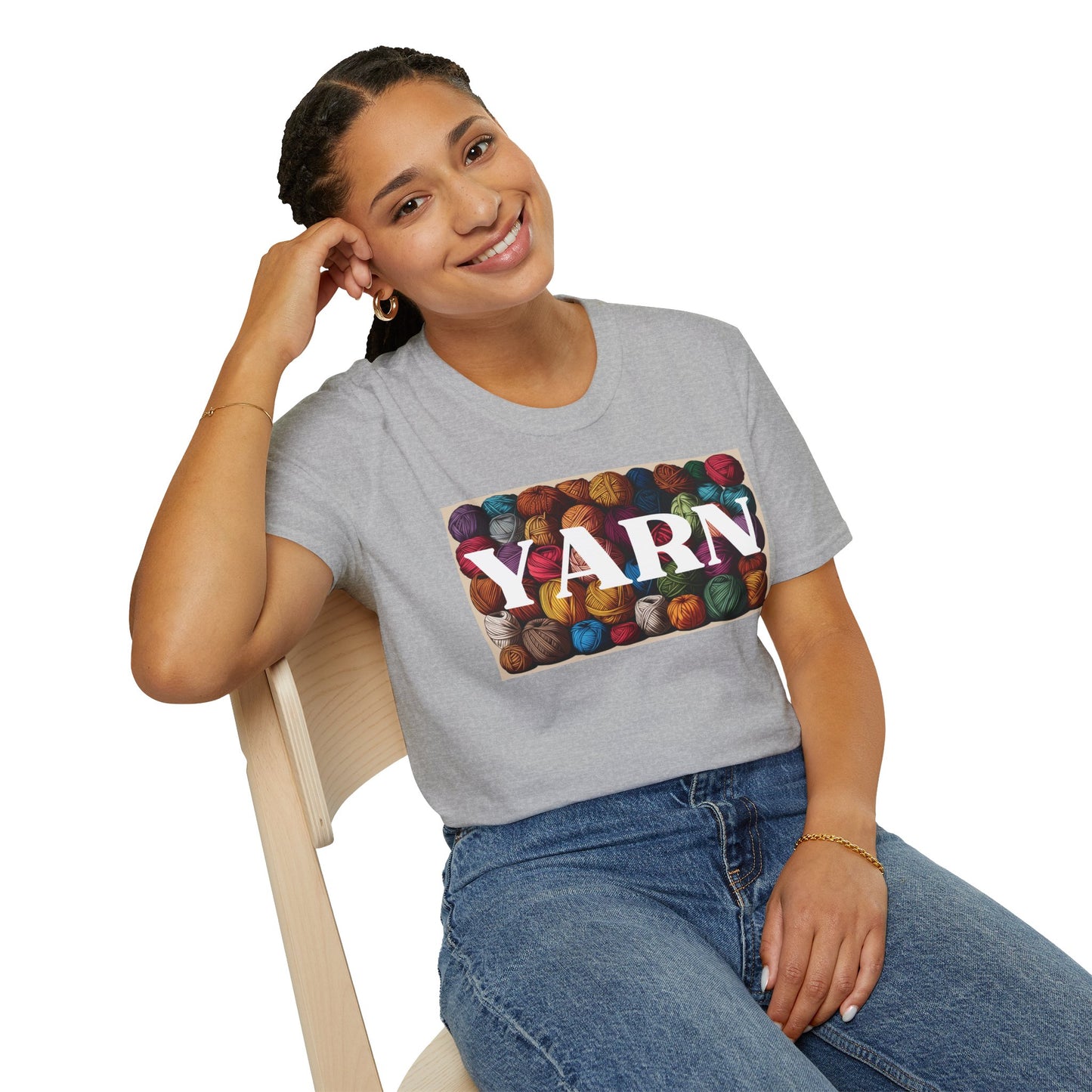 YARN Lover Unisex Softstyle T-Shirt, Knitting Tshirt, Craft Lover Tee, Yarn Balls Shirt, Knitter Gift, Crafting Top