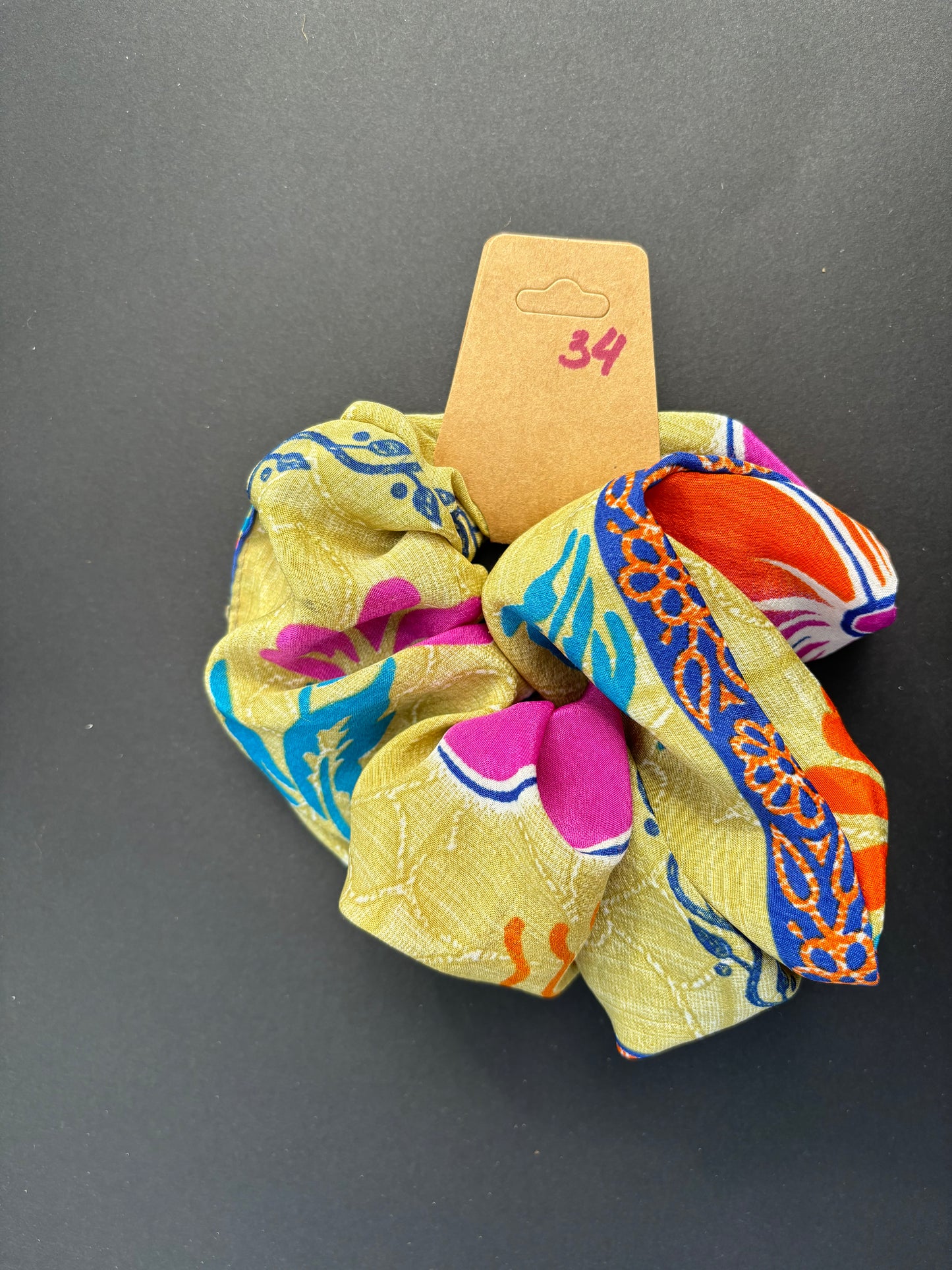 Sari Remnant Scrunchies