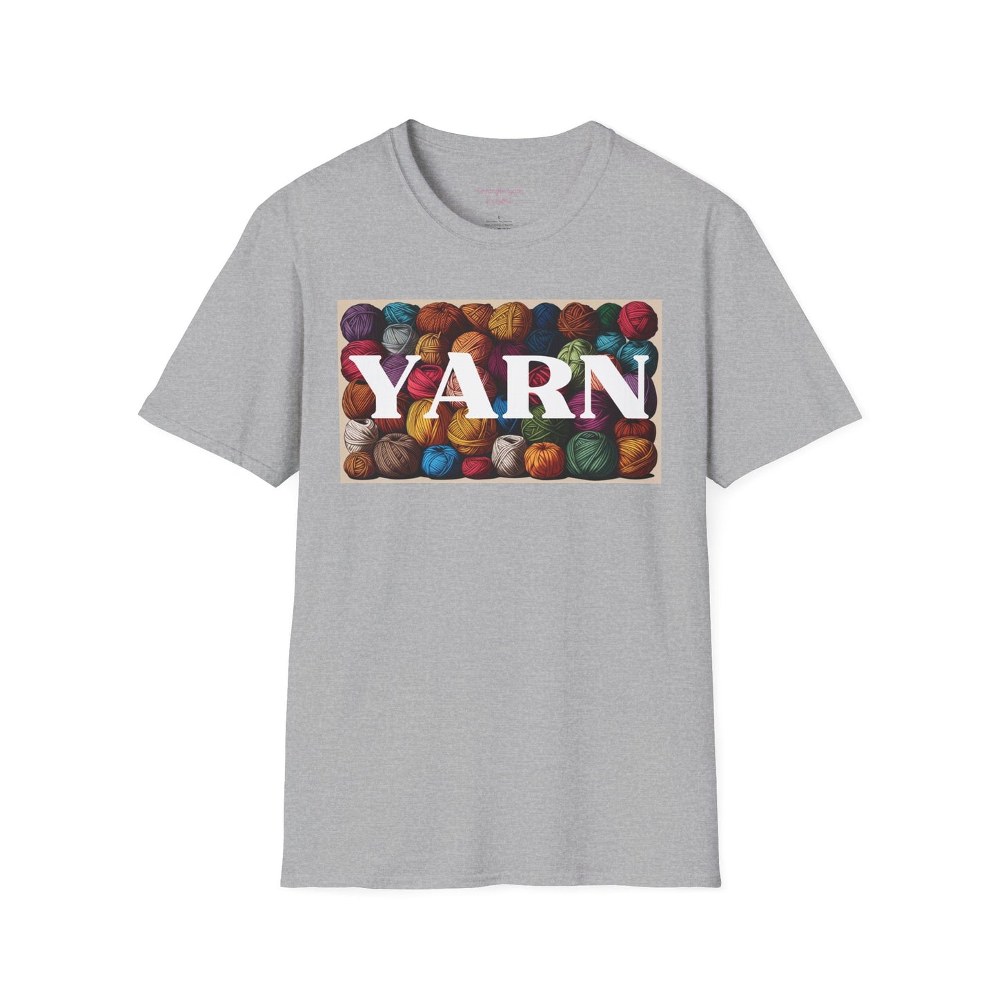 YARN Lover Unisex Softstyle T-Shirt, Knitting Tshirt, Craft Lover Tee, Yarn Balls Shirt, Knitter Gift, Crafting Top