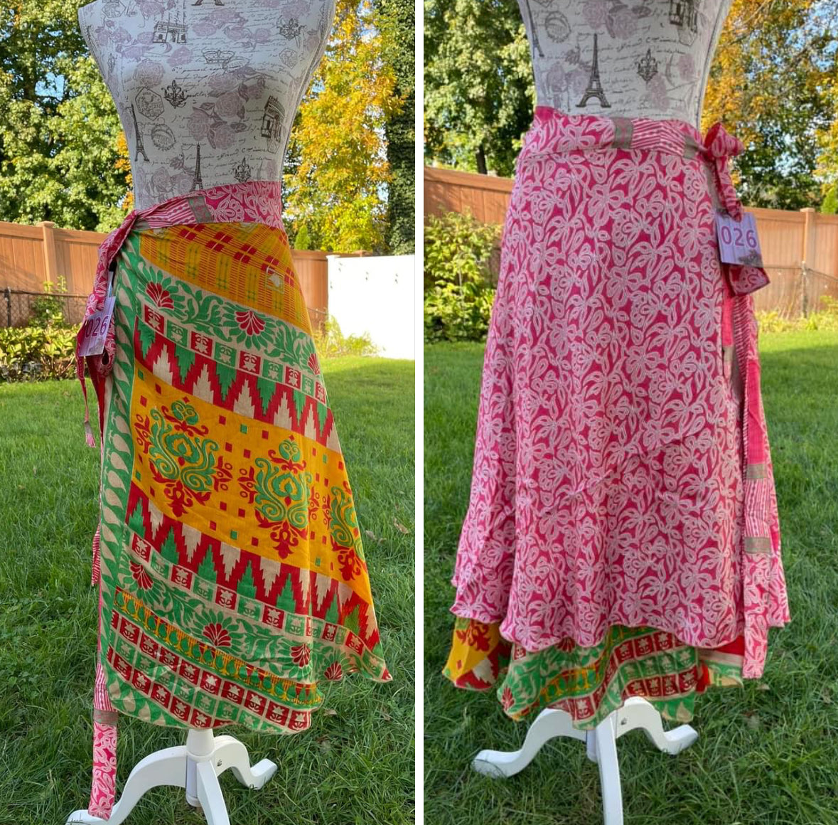 Size 8-20 Reversible Sari Skirts