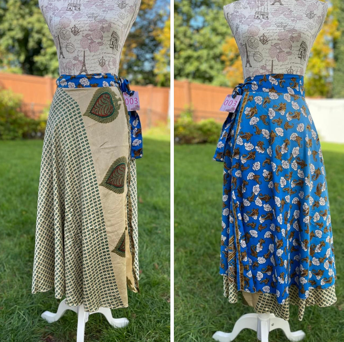 Size 00-4 Reversible Sari Skirts