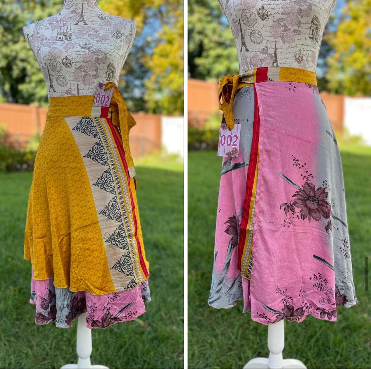 Size 00-4 Reversible Sari Skirts