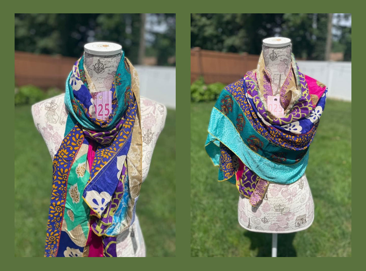 Sari Silk Medley Scarf