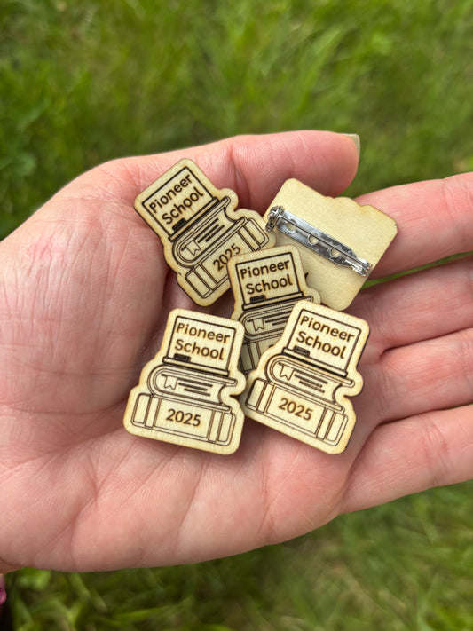 “Pioneer School 2025” Pin/magnet pack of 10